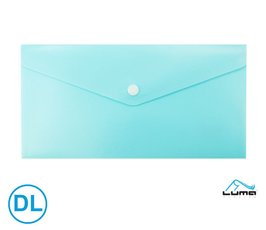 Obal spisov s klopou a drukem DL pastel LUMA,modr