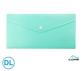 Obal spisov s klopou a drukem DL pastel LUMA,zelen