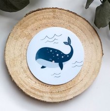 Samolepka Printintin &#039;Velryba&#039; - prmr 6cm