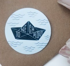 Samolepka Printintin &#039;Nech to plout&#039; - prmr 6cm