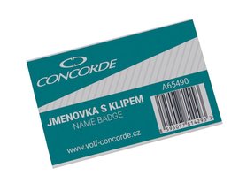 Jmenovka CONCORDE s klipem a pendlkem     A65490