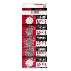 Baterie lithiov, knoflkov, CR2016, 3V, Maxell, blistr, 5-pack