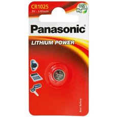 Baterie lithiov, knoflkov, knoflkov, CR1025, CR1025EL/1B, 3V, Panasonic, blistr, 1-pack