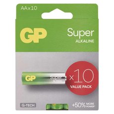 Baterie alkalick, AA, 1.5V, GP, folie, 10-pack, SUPER