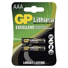 Baterie lithiov, AAA, 1.5V, GP, blistr, 2-pack