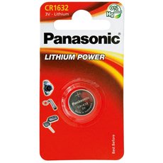 Baterie lithiov, knoflkov, CR1632, 3V, Panasonic, blistr, 1-pack