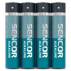 Baterie alkalick, AAA (LR03), AAA, 1.5V, Sencor, folie, 4-pack