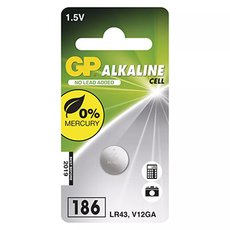 Baterie alkalick, 186F (LR43), LR43, 1.5V, GP, blistr, 1-pack