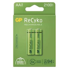 Nabjec baterie, AA (HR6), 1.2V, 2100 mAh, GP, paprov krabika, 2-pack, ReCyko