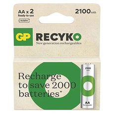 Nabjec baterie, AA (HR6), 1.2V, 2100 mAh, GP, paprov krabika, 2-pack, ReCyko
