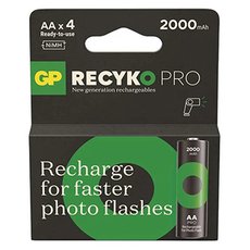 Nabjec baterie, AA (HR6), 1.2V, 2000 mAh, GP, paprov krabika, 4-pack, ReCyko Pro Photo Flash