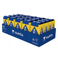 Baterie alkalick, 9V (6LR61), 6LR61, 9V, Varta, flie, 20-pack, VAR-9VAIND, Industrial Pro
