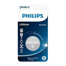 Baterie lithiov, CR2450, CR2450, 3V, PHILIPS, blistr, 1-pack, CR2450/10B, knoflkov, DL2450