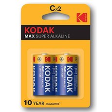 Baterie jednorzov alkalick, tukov, LR14, 1.5V, Kodak, blistr, 2-pack, KOD-LR14MAX, Alkaline Max