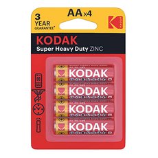 Baterie jednorzov zinkochloridov, tukov, AA, 1.5V, Kodak, blistr, 4-pack, KOD-R6, Extra Heavy D