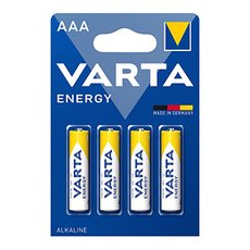Baterie alkalick, AAA (LR03), AAA, 1.5V, Varta, blistr, 4-pack, VAL-LR3E, Energy