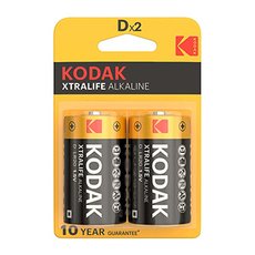 Baterie jednorzov alkalick, tukov, LR20, 1.5V, Kodak, blistr, 2-pack, KOD-LR20XT, Alkaline XTRA