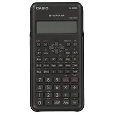 Casio kalkulaka FX 82 MS 2E, ern, koln, s dvoudkovm displejem