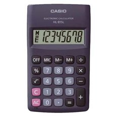 Casio Kalkulaka HL 815L BK, ern, kapesn, osmimstn