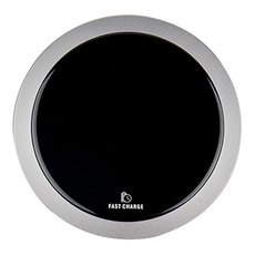 All New, Bezdrátová nabíječka, ultra tenká, pro telefon, stříbrná, 5/9V, 10W, ochrana proti přehřátí