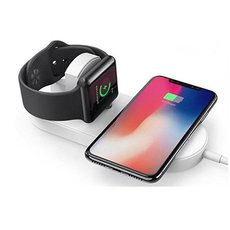 2v1 bezdrtov nabjeka, pro telefon a Apple Watch, bl, 5V, 10W, Qi