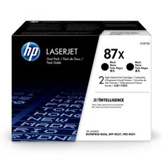 HP originln toner CF287XD, HP 87X, black, 36000 (2x18000)str., dual pack, 2x2,7 kg