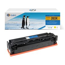G&amp;G kompatibiln toner s HP CF542X, NT-PH203XY, HP 203X, yellow, 2500str., high capacity