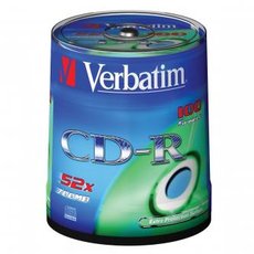 Verbatim CD-R, 43411, Extra Protection, 100-pack, 700MB, 52x, 80min., 12cm, bez monosti potisku, sp