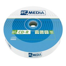 MyMedia CD-R, 69204, 10-pack, 700MB, 52x, 80min., 12cm, bez monosti potisku, wrap, Standard, pro ar