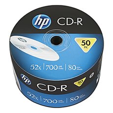 HP CD-R, CRE00070-3, 69300, 50-pack, 700MB, 52x, 80min., 12cm, bez monosti potisku, bulk, pro archi