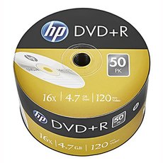 HP DVD+R, DRE00070-3, 69305, 4.7GB, 16x, bulk, 50-pack, bez monosti potisku, 12cm, pro archivaci da