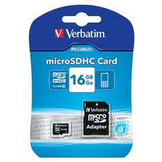 Verbatim pamov karta Micro Secure Digital Card Premium, 16GB, micro SDHC, 44082, UHS-I U1 (Class