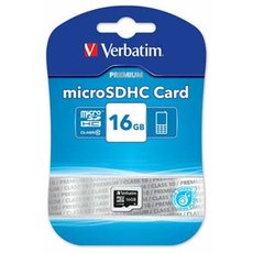 Verbatim pamov karta Micro Secure Digital Card Premium, 16GB, micro SDHC, 44010, UHS-I U1 (Class