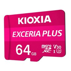 Kioxia Pamov karta Exceria Plus (M303), 64GB, microSDXC, LMPL1M064GG2, UHS-I U3 (Class 10)