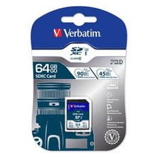 Verbatim pamov karta Secure Digital Card Pro U3, 64GB, SDXC, 47022, UHS-I U3 (Class 10), V30