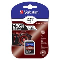 Verbatim pamov karta Secure Digital Card Premium U1, 256GB, SDXC, 44026, UHS-I U1 (Class 10)