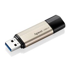 Apacer USB flash disk, USB 3.0, 64GB, AH353, zlat, AP64GAH353C-1, USB A, s krytkou