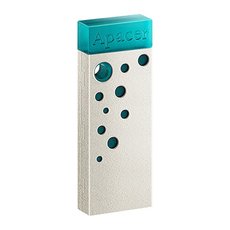 Apacer USB flash disk, USB USB 2.0, 64GB, AH11J, Turquoise green, AP64GAH11JG-1, USB A, dustproof,wa