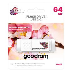 Goodram USB flash disk, USB 2.0, 64GB, UME2, UME2, bl, UME2-0640W0R11-SP