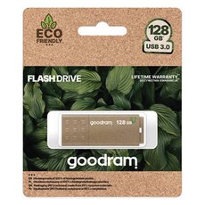 Goodram USB flash disk, USB 3.0, 128GB, UME3 ECO FRIENDLY, hnd, UME3-1280EFR11, USB A, s krytkou