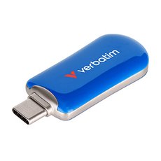 Verbatim USB flash disk, USB C, 512GB, Plectra, modr, 30235, USB C