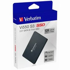 Intern disk SSD Verbatim intern SATA III, 128GB, Vi550, 49350, 560 MB/s-R, 430 MB/s-W