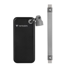 SSD Extern Verbatim Pocket SSD Black/Grey, 32190, 1000GB, ern, M.2, obsahuje USB C kabel a pytlk