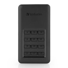 SSD Extern Verbatim Store N Go Secure, 53402, 256GB, ern, ifrovan, s numerickou klvesnic, kon