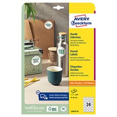 Avery Zweckform etikety 40mm, A4, bl, 24 etiket, baleno po 10 ks, L3415-10, pro laserov a inkoust