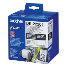 Brother paprov role 62mm x 30.48m, bl, 1 ks, DK22205, pro tiskrny ttk