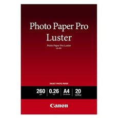 Canon Photo Paper Pro Luster, LU-101, foto papr, leskl, 6211B006, bl, A4, 260 g/m2, 20 ks, inkou