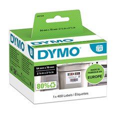Dymo paprov ttky 70mm x 54mm, bl, kontroln potravinov, 1x400 ks, 2187329