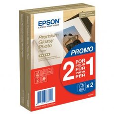 Epson Premium Glossy Photo Paper, C13S042167, foto papr, promo 1+1 zdarma typ leskl, bl, 10x15cm