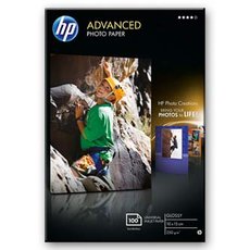 HP Advanced Glossy Photo Paper, Q8692A, foto papr, bez okraj typ leskl, zdokonalen typ bl, 10x